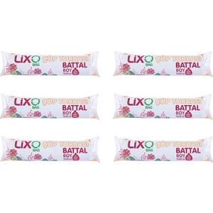 Lixo Battal Boy Çöp Torbası 75x90 Cm 10'lu Rulo (6 Paket) Mavi