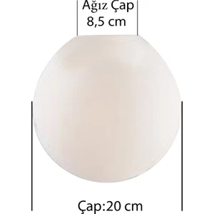 Modi Lighting 20 cm Mat Karpuz Avize Camı