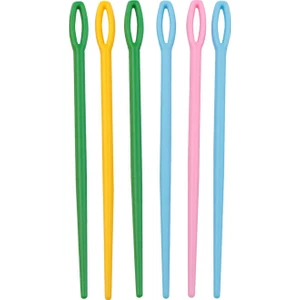 Plastik Yün Iğnesi 9 cm 6 Adet