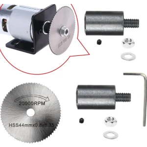 Motor Şaftı Disk Bağlantı Elemanı 2 Kaplinli Chuck Adaptörü Mandren Okul Proje Ödev Hobi Uygulama M6