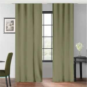 Evdepo Home Su Yeşili Petek Kadife Dokulu Fon Perde Pilesiz Düz Dikişli Ekstrafor Büzgü  80 x 240 cm