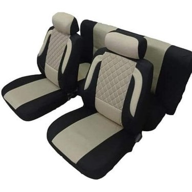 Serhat Oto Kilif Kapitone Oto Koltuk Kilifi Krem Siyah Fiyati