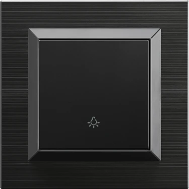Ovivo Quantum Siyah Çerçeveli Light Anahtar Modern Tasarım ve Yüksek