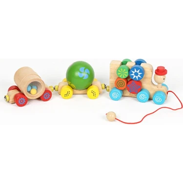 Hamaha Wooden Toys Ahşap Eğitici Geliştirici Mıknatıslı Vagonlu