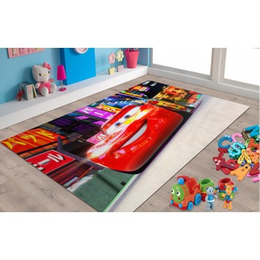 kiparis simsek mcqueen desenli cocuk odasi halisi tafting fiyati