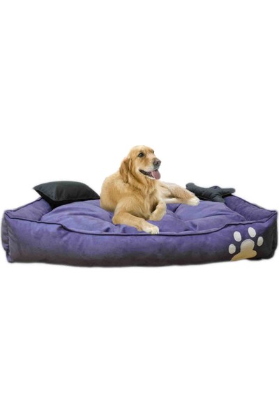 Mavi Vitrin Elite Yıkanabilir Ultra Soft Köpek Yatağı