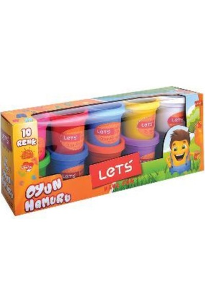 Lets 10 Renk Oyun Hamuru L83100 - 10 x 56 gr.