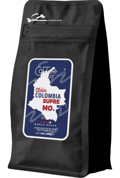 Coffeein Colombia Yöresel Filtre Kahve 250 gr