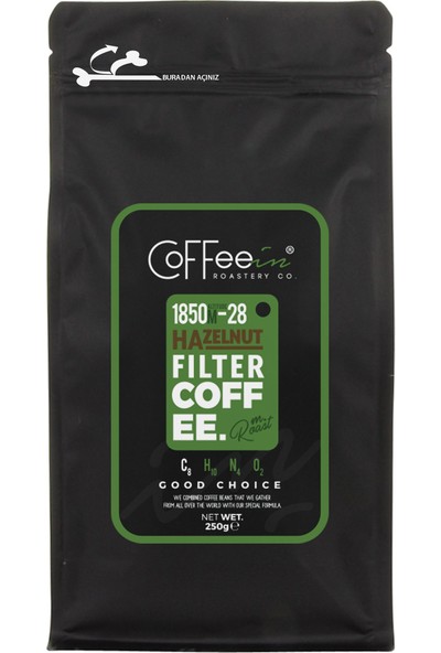 Coffeein Fındık Aromalı Filtre Kahve 250 gr