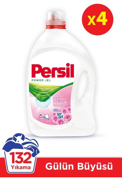 Persil Jel Sıvı Çamaşır Deterjanı Gülün Büyüsü 33 Yıkama Mix 4 Lü