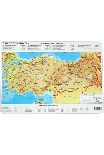 Tes Türkiye Haritası Puzzle , 81 Il Ayrı Parça