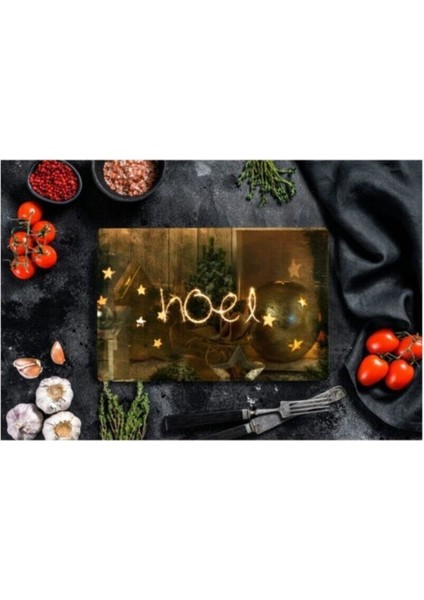 Noel Cam Kesme Tahtası 30 cm x 40 cm modelleri