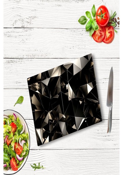 Ayna Cam Kesme Tahtası 30 cm x 40 cm modelleri
