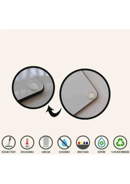 Altın Toprak Cam Kesme Tahtası - Cam Kesme Tablası 30 cm x 40 cm modelleri