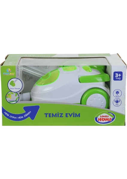 Pilli Sesli Elektrik Süpürgesi Yeşil