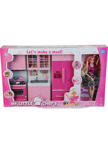 Bebekli Mutfak Seti Fırın, Musluk ,dolap