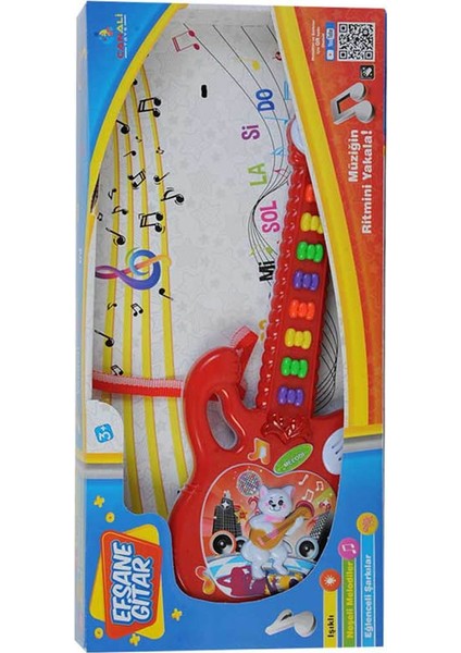 Türkçe Şarklı Eğlenceli Efsane Gitar Kırmızı