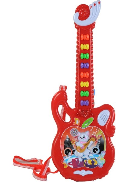 Türkçe Şarklı Eğlenceli Efsane Gitar Kırmızı