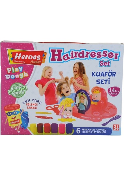 Çebi Toys Kuaför Oyun Hamuru Seti 14 Parça 6 Renk