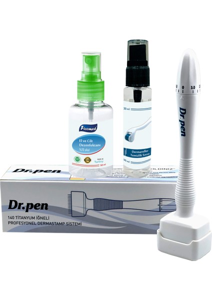 Dr.pen Ayarlanabilir Dermastamp Titanyum 140 İğneli Derma Stamp