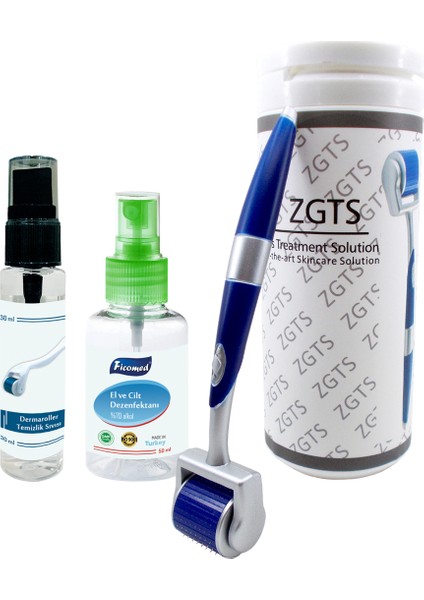 Zgts Blue Dermaroller Titanyum 192 İğneli Derma Roller