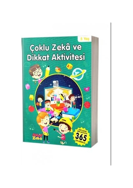 Çoklu Zeka ve Dikkat Aktivitesi 5 Yaş - Yeşil Kitap