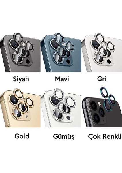 Apple iPhone 12 Pro Max 3D Metal Çerçeveli Kamera Lens Koruyucu Siyah fiyatları