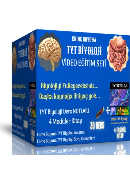 TYT Biyoloji Video Eğitim Seti (4 Kitap - 30 Ders Saati)