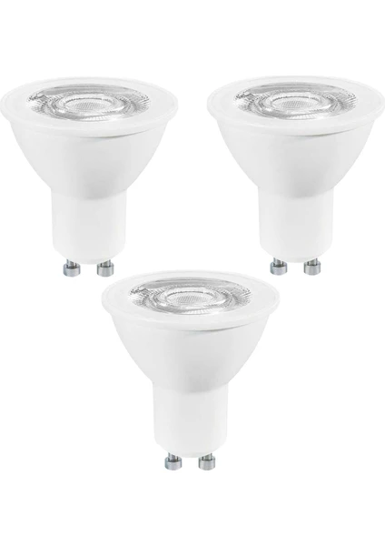 5-50W Sarı Işık 3000K GU10  LED Spot Ampul 3 Adet