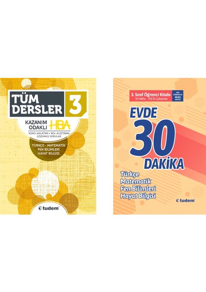Tudem Yayınları 3. Sınıf Tüm Dersler
