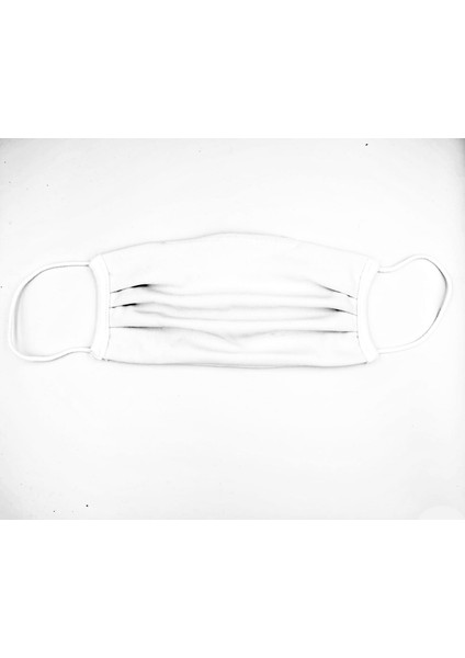 SB 4 Adet Çift Katlı Yıkanabilir Maske Beyaz