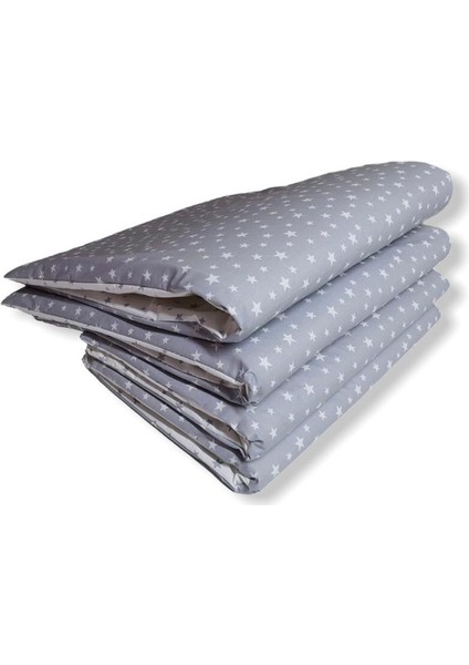 Bebek Beşik Kenar Koruma 90X130 Gri Yıldızlı fiyatları