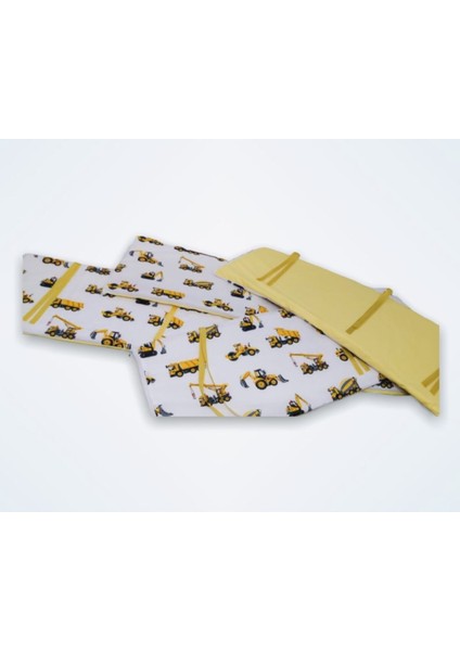 Bebek Beşik Kenar Koruma 90X190 Iş Makinası/sarı Desenli