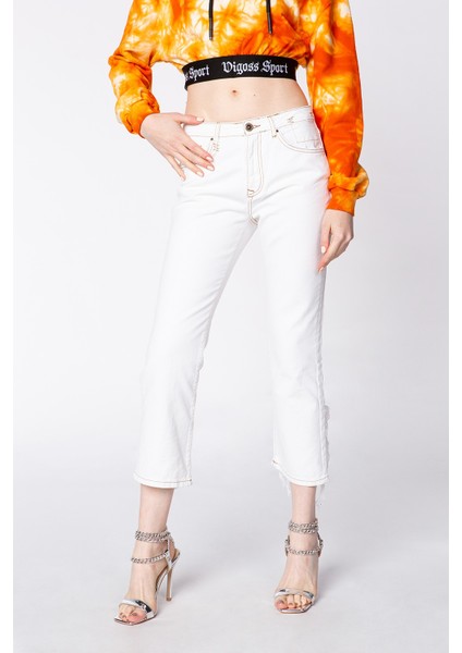Vigoss Sport Regular Fit Destroy Paçalı Kadın Pantolon Vsd071-50067