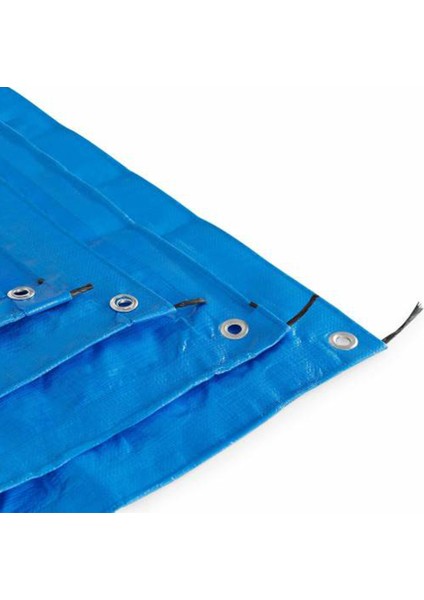 2m x 3m Mavi Su Geçirmez Pullu Çadır Branda Tente Yağmurluk Gölgelik