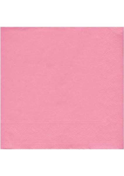Peçete Düz Desenli Pembe Pk:20
