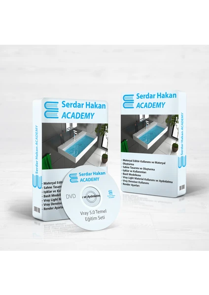 Serdar Hakan Academy 3ds Max 2021 ve Vray Render 5.0 Temel Eğitim Seti + Texture Arşivi