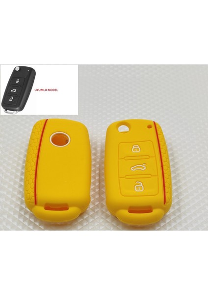 Volkswagen Anahtar Kılıfı Silikon 3 Tuş (Oem) indirimleri