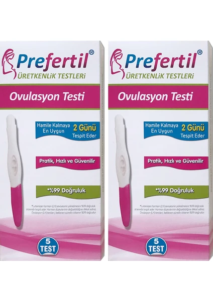 Ovulasyon Testi  2 Kutu - 10 Test