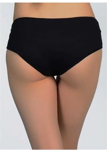 467 Pamuklu Dantelli Normal Külot - Siyah fiyatları