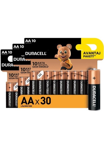Ultra Alkalin Aa Kalem Piller 30'lu