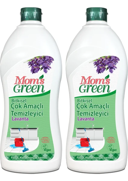 2'li Set Mom's Green Bitkisel Çok Amaçlı Temizleyici Lavanta ( 750 ml x2 )