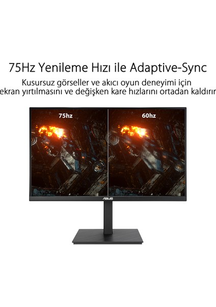 VA27AQSB 27" 75Hz 1ms (HDMI+Display) Freesnyc IPS QHD LED Monitör