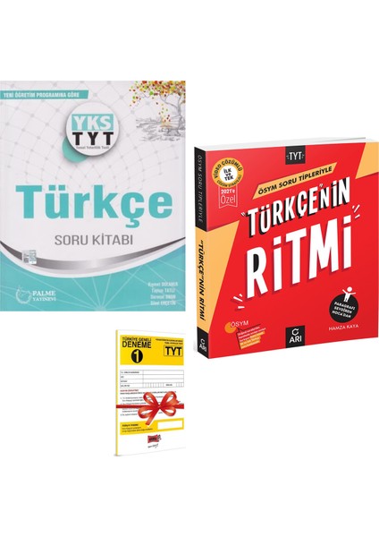 TYT Türkçe Soru Kitabı ve Arı Yayıncılık TYT Türkçenin Ritmi Seti - Deneme