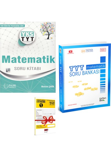 TYT Matematik Soru Kitabı ve 345 Yayınları TYT Matematik Soru Bankası Seti - Deneme