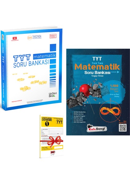 TYT Matematik Soru Bankası ve Kafadengi TYT Matematik Soru Bankası Seti + Deneme
