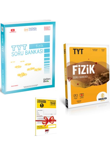 TYT Fizik Soru Bankası ve Madalyon TYT Fizik Soru Bankası Seti + Deneme