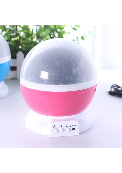 Star Master Dönen Yıldızlı Gökyüzü Projeksiyon Gece Lambası Pembe fırsatları