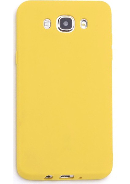 Samsung Galaxy J710 J7 2016 Uyumlu Nano Silikon Kılıf Sarı