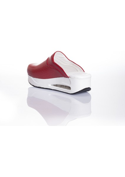 20TASARIMTERLIK Kırmızı Renk Airmax Sabo Terlik Hemşire Terliği Doktor Terliği Hastane Terliği Air Sabo Terlik Medikal Sabo Terlik modelleri